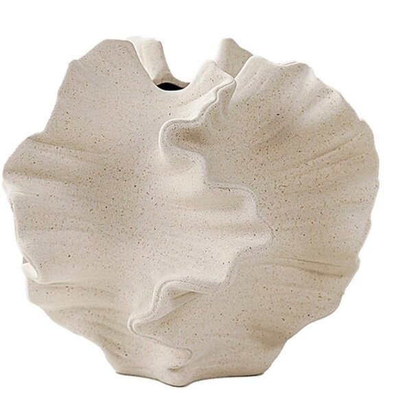 Wavy Organic Ceramic Vase – Minimalist Home Décor for Modern Elegance 2PC. - Picture 2 of 4